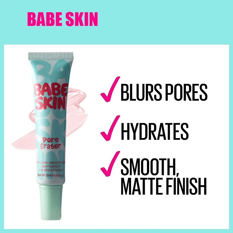 Babe Skin Instant Pore Eraser Primer 25ml Face Makeup Waterproof Long Lasting For All Skin Types