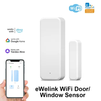 WiFi Smart Door Window Sensor Smart Home Open/Closed Detectors EWeLink App Control Security Alarm Work With Alexa Google Home 1