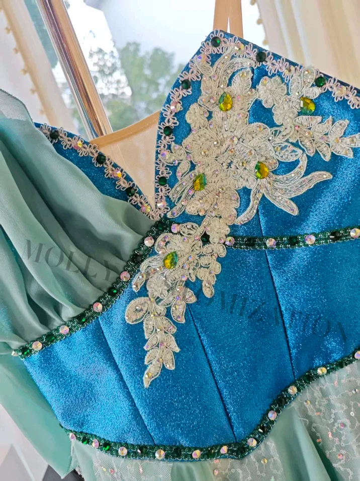Neues maßgeschneidertes Ballett-Performance-Schleierkleid mit Piraten-Tchaikowsky-Variationen für Erwachsene und Kinder – Detail 8