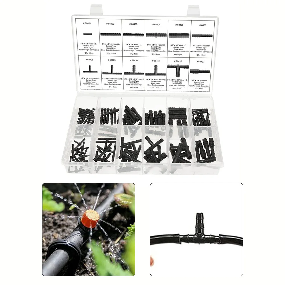 Auto-Schlauchverbinder-Sortiment, Reduzier-Set, gerade T-Stück-Anschlüsse aus Kunststoff für Kühlsysteme, Kraftstoffsysteme – Detail 11