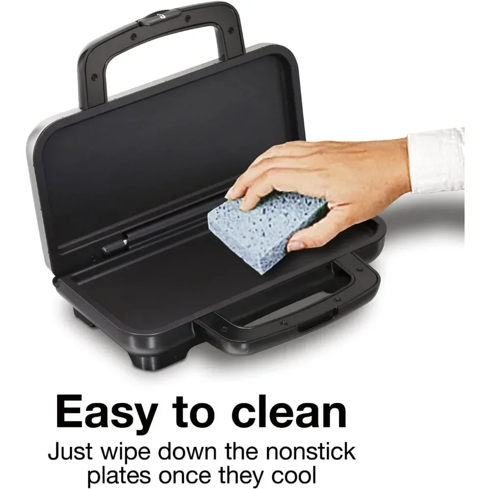 Sandwich Maker with Nonstick Ceramic Plates 3