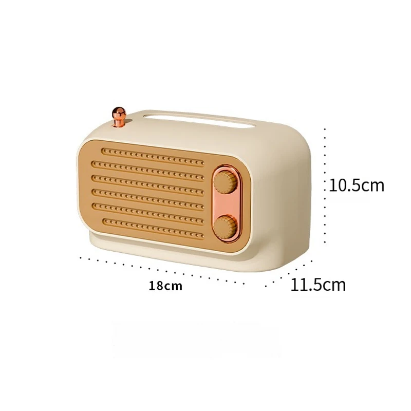 1pc Radio Model Tissue Box Napkin Case Spring Automatic Lift Tissue Dispenser Household Multifunction Tissue Storage Container 6
