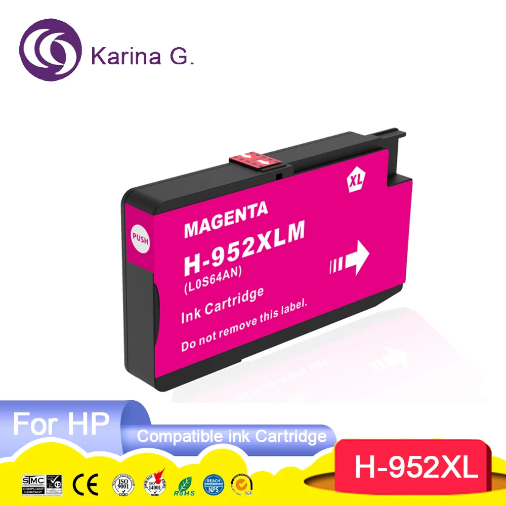 For 952XL 956XL 952 956 XL Premium Compatible InkJet Ink Cartridge For 952 For