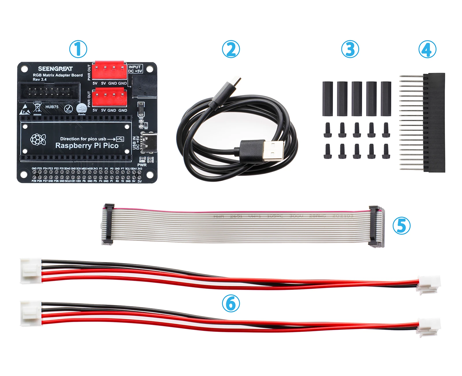 SEENGREAT RGB マトリックス アダプタ ボード Raspberry Pi