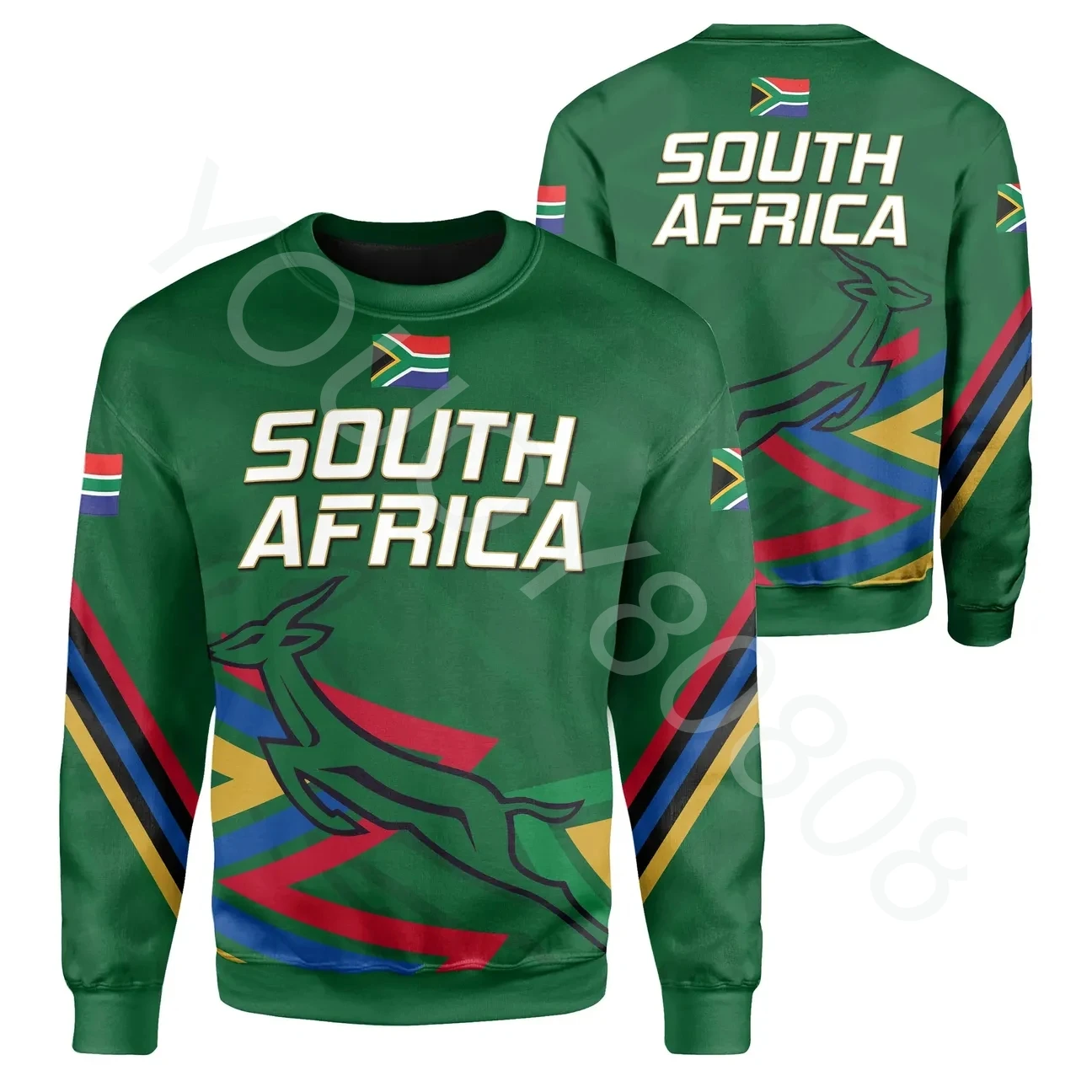 AfricanclothingSouthAfricanjerseySpringbokcrewnecksweatshirt