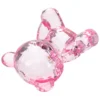 Clear Bear Figurine Small Statue Adorable nament Delicate Decoration Transparent Sculpture Garden Decor Gift 1