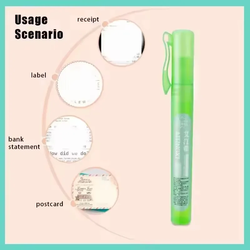 10ml 교정 유체 정보 커버리지 액체 개인 정보 보호 인감 개인 정보 보호 커버 보안 개인 정보 보호 스프레이 열 감지 용지