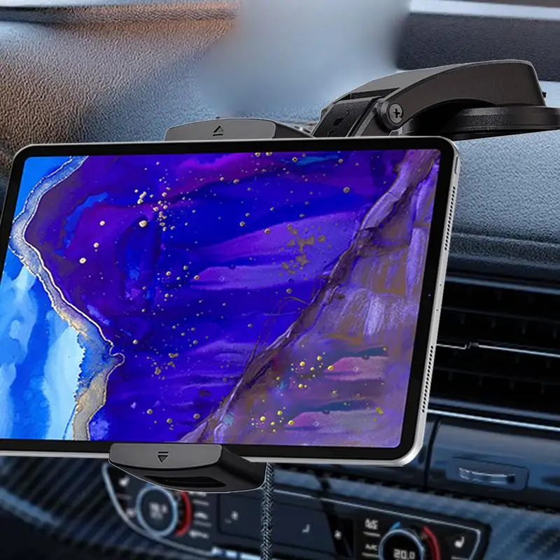 Suction Cup Phone Holder Auto Suction Cup Tablet Stand Multi-Angle Adjustment Phone Holding Tool For Truck RV Small Car Sedan