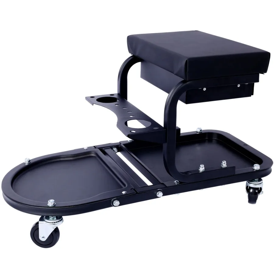 Rolling Detailing Utility Cart for Cars Trucks SUVs RVs Home Garden Garage Accessories Black