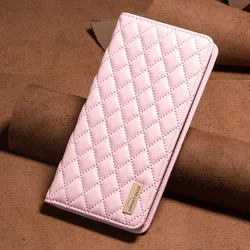 Luxurious Leather Magnetic Wallet Phone Case - Skin-Friendly Flip Cover for Moto G55 5G (Pink)