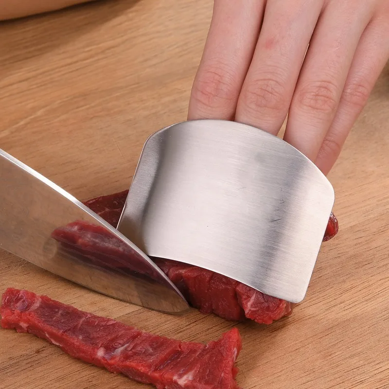 1~3PCS New Stainless Steel Finger Protector Cut-resistant Finger Shield Safety Vegetable Cutting Gloves Kitchen Gadgets