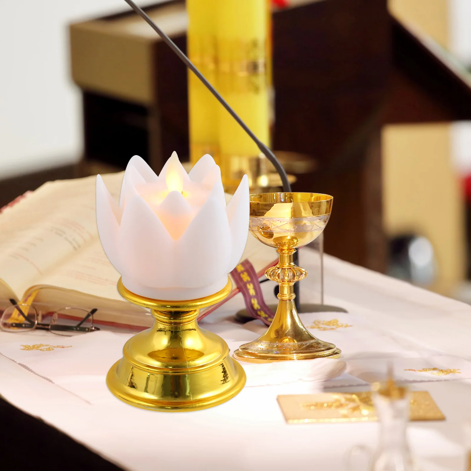 

Night Light Kerosene Lantern Vintage Buddha Payer Altar Supplies Retro Kerosene Lamp Oil Lamp Worship