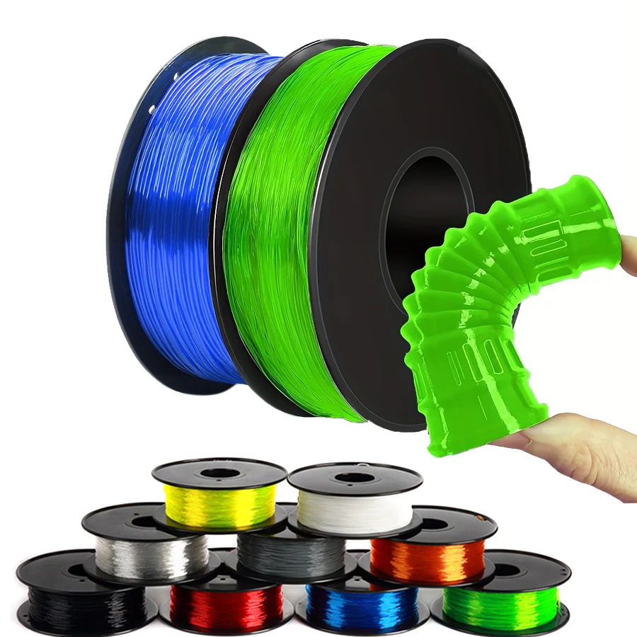 200g 1.75mm Flexible Translucent TPU 3d printer filaments Elastic TPU Material Extrudeuse Filament 3d Sublimation