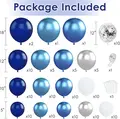 Blue Silver White