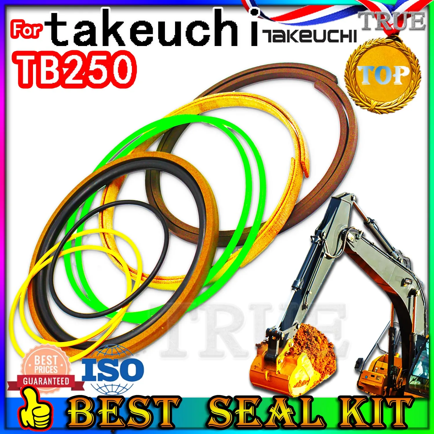 

For TAKEUCHI TB250 Oil Seal Excavator Repair Kit Boom Bucket Arm Hydraulic Cylinder nok skf High Quality Motor Pump Swing Engine