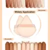 5/10/50Pcs Velvet Cosmetic Powder Puff Makeup Sponge Puff Dry Use Triangle Women Soft Smooth Beauty Washable Face Makeup Tools 6