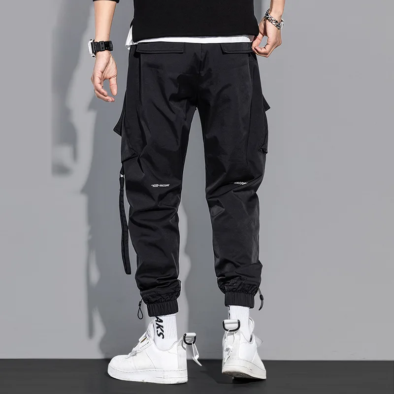 Harajuku Sweatpants Male Reflective Cargo Pants Y2k Trousers for Men Joggers Hip Hop Men's Clothing Man Streetwear Sports Casual 4