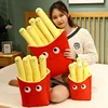 Red Potato Chips Bag French Fry Fries 5 Sticks Plush Toy Stuffed Pizza Hamburger Cartoon Plushie Peluche Food Pillow Decor Gift 2