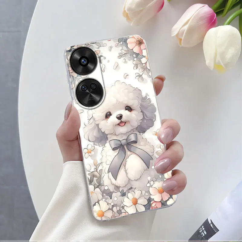 Luxury Floral Clear Silicone Protective Phone Case