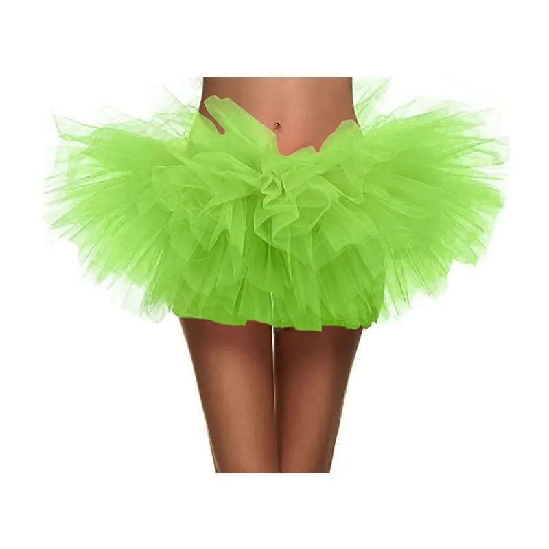 Women mini Fancy Skirt 5 Layer Tulle Tutu Skirt Dress Up Party Dancing Dress Clubwear Carnival Dance Fairy Tutu Skirts 4