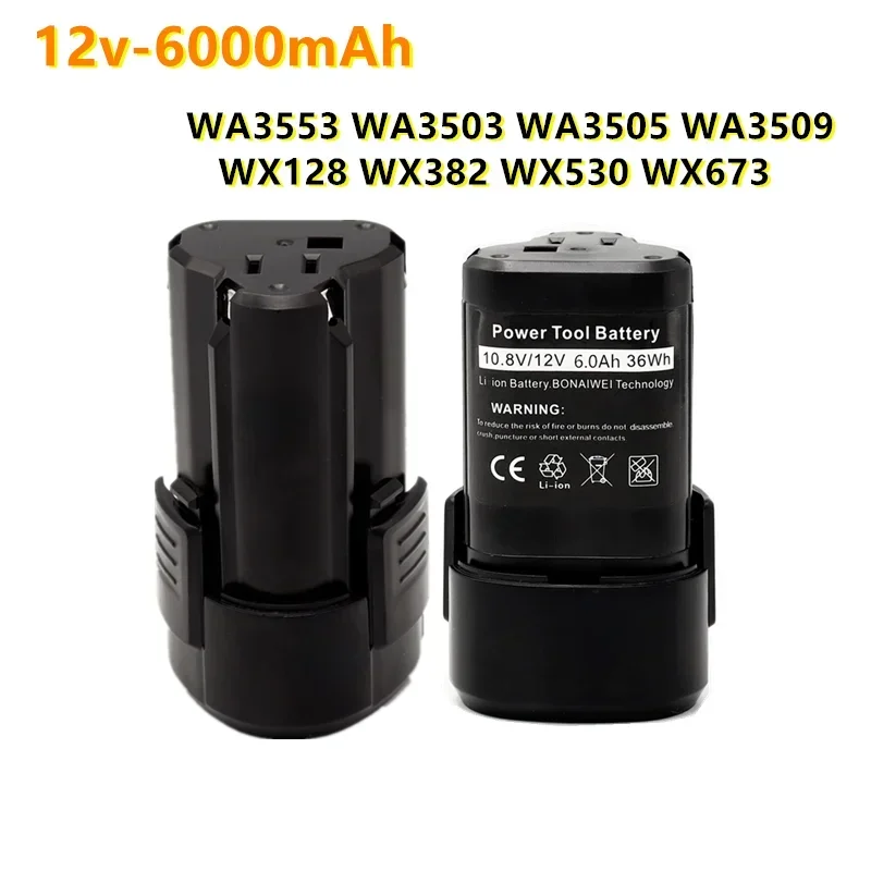 Для Worx WA3505 12V 6000 mAh Li-Ion Akku WA3553 WA3503 WA3505 WA3509 WX128 WX382 WX530 WX673
