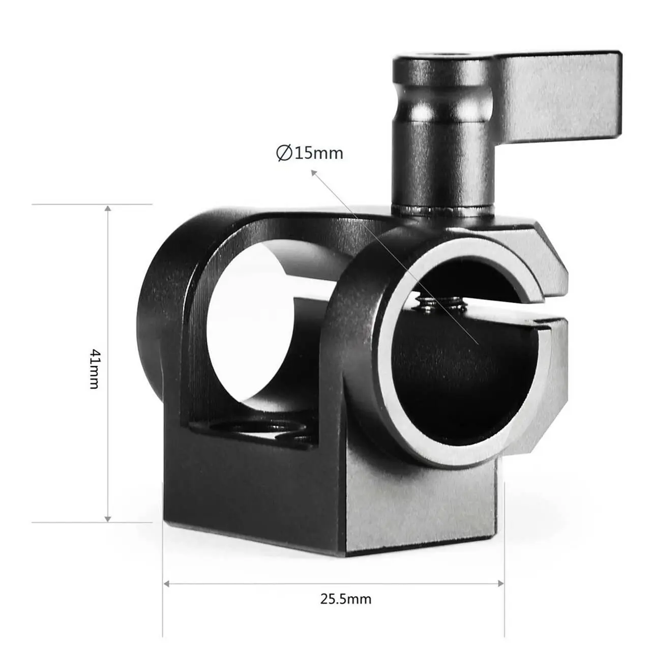 15mm Rod Clamp Single Rod Mount for EVF Mount 15mm Rods Support System Microphon