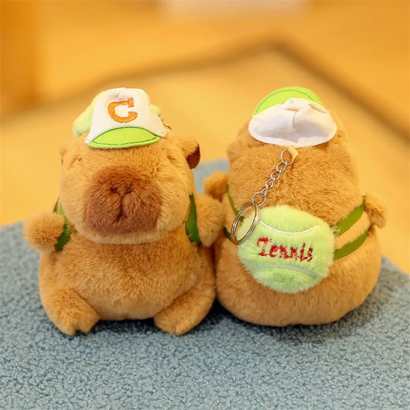 New Capybara Plush Toys Women Cute Capibara Bag Pendant Keychain Kids Backpack Decor Party Birthday Gift Fluffty Doll Factory