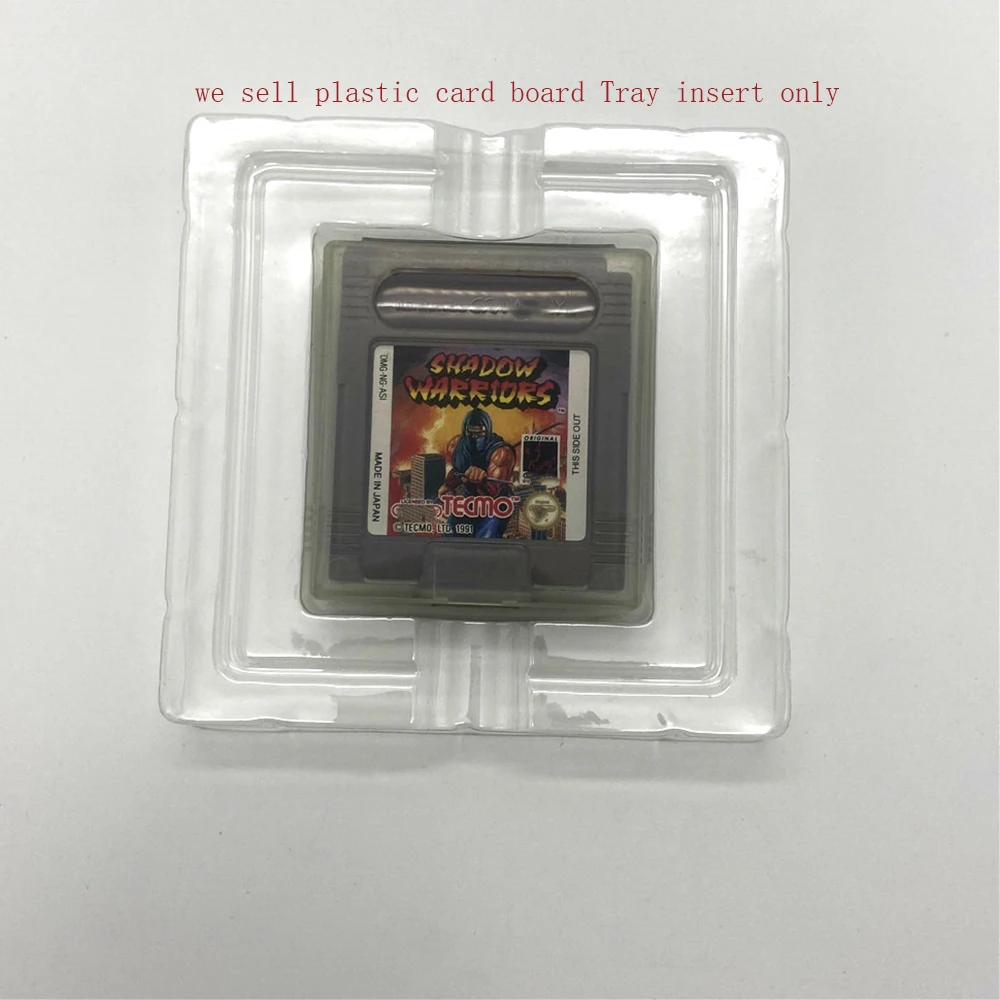 

50PCS US/EU version Plastic Cardboard Cartridge Cases Boxes Insert Inner Inlay for GB/GBC for Gameboy Color Game card tray