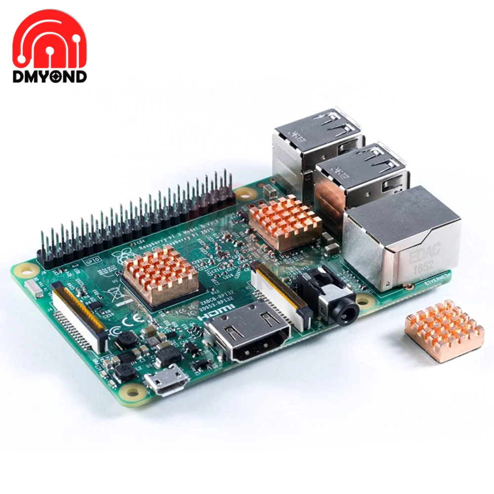 8pcs 14mm&times;12mm&times;5.5mm Cooling Copper Heat Sink for Video Card CPU Raspberry Pi VGA RAM Cooling Radiator Cooler