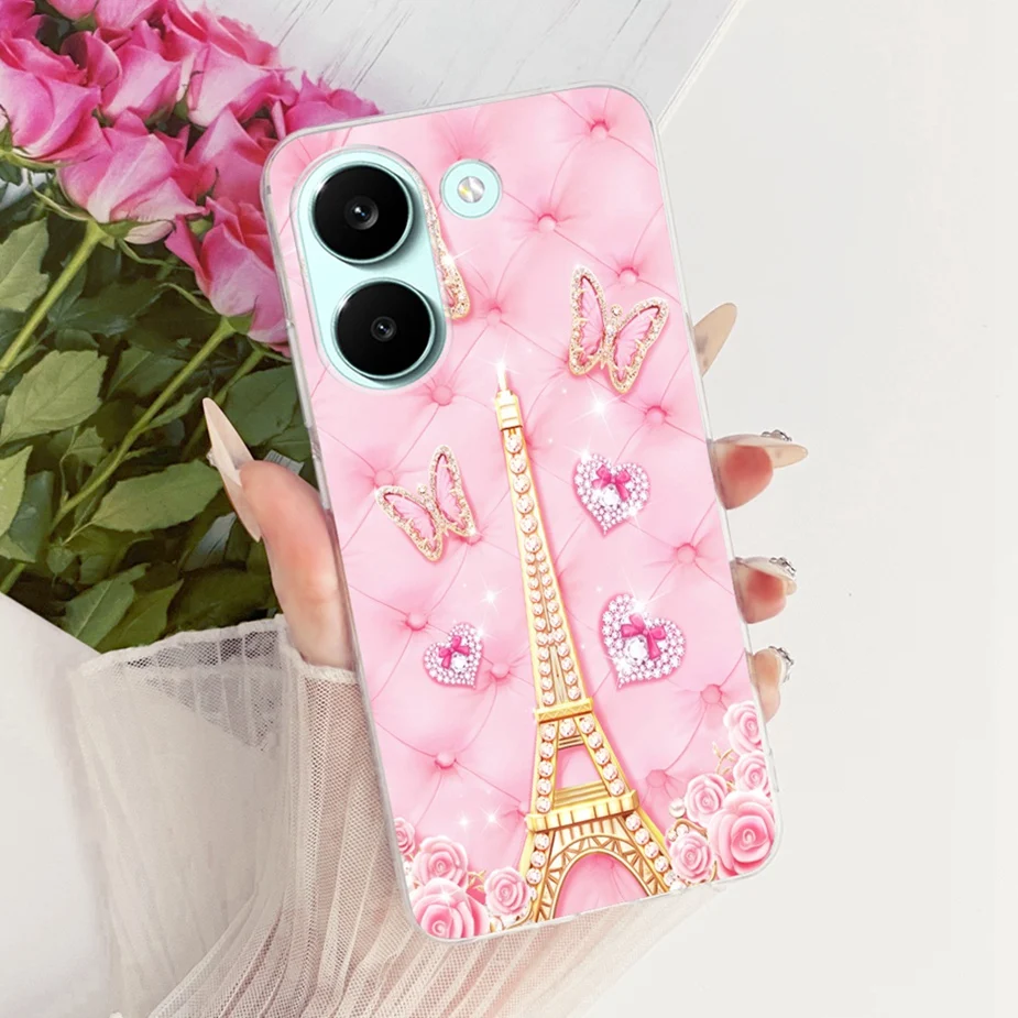 Colorful Flowers Painted Soft Slim Phone Case Cover