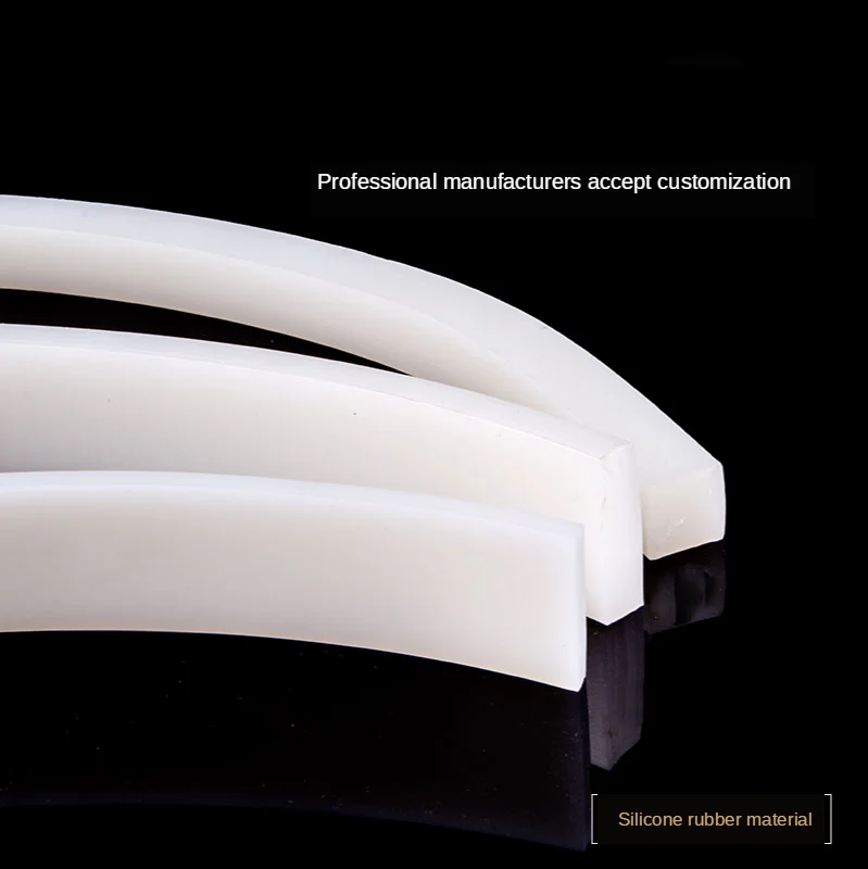 Solid Silicone Rubber Seal Strip Heat Resistance Square 2mm-20mm sealing strip rubber seal strip silicone seal strip