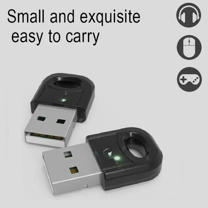 Wireless Mouse Bluetooth 5 Adapter Wireless Music Receiver Transmitter Mini Portable Shared File Automatic Recognition Connection