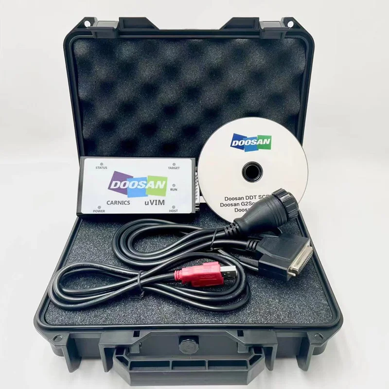 Per Doosan Diagnostic Tool Uvim Escavatore Carrello Elevatore Motore Fault Detector Interfaccia Ddt Scr Dpf Dcu Ecu Scanner Rilevamento Guasti