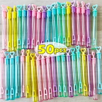 50pcs Bubble Blowing Love Colored Test Tube Water Bottle Toys Children's Mini Soap Bubble Stick Birthday Party Wedding Gifts 1