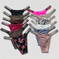 Brillant strass string femmes taille basse culottes sous-vêtements Sexy dames slips Lingere culotte sous-vêtements femmes Lingerie tongs 1