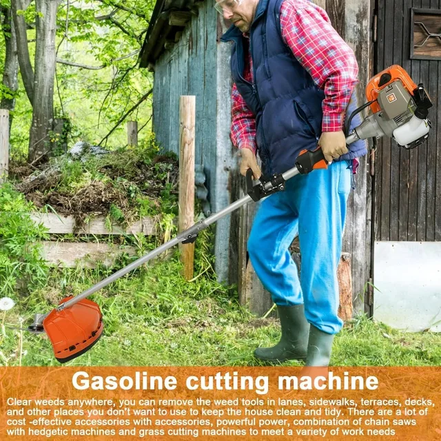 52CC Multi-Tool Gas Brush Cutter – 10-in-1 Weed Wacker, Hedge Trimmer & Pole Saw