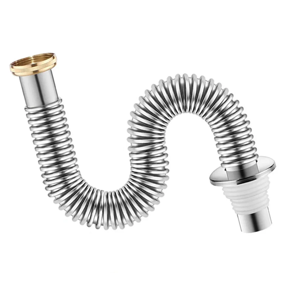 Kitchen Sink Drain Pipe Anti Rat Bite Stainless Steel Sink Strainer Deodorant Wash Basin Sewer Drainer Bathroom Accessories