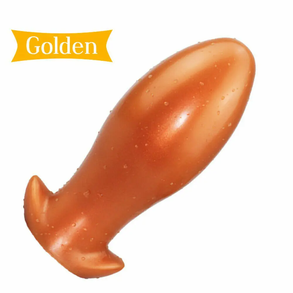 Female Slave Liquid Silicone Anal Plug Plus Thick Dragon Egg Dildo Penis Fist Cross Stallion Masturbation Device Fun Men Sex Toy