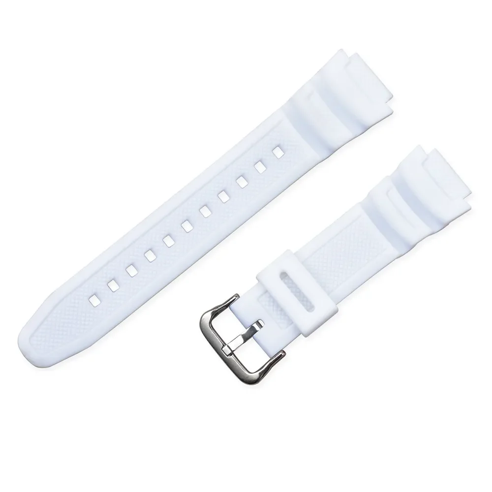 Durable Rubber Silicone Watch Strap Bracelet, 18mm
