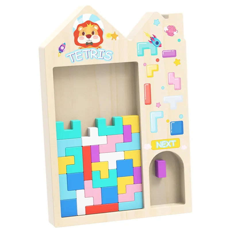 Interactive 3D Wooden Puzzle Blocks for Early Childhood Development