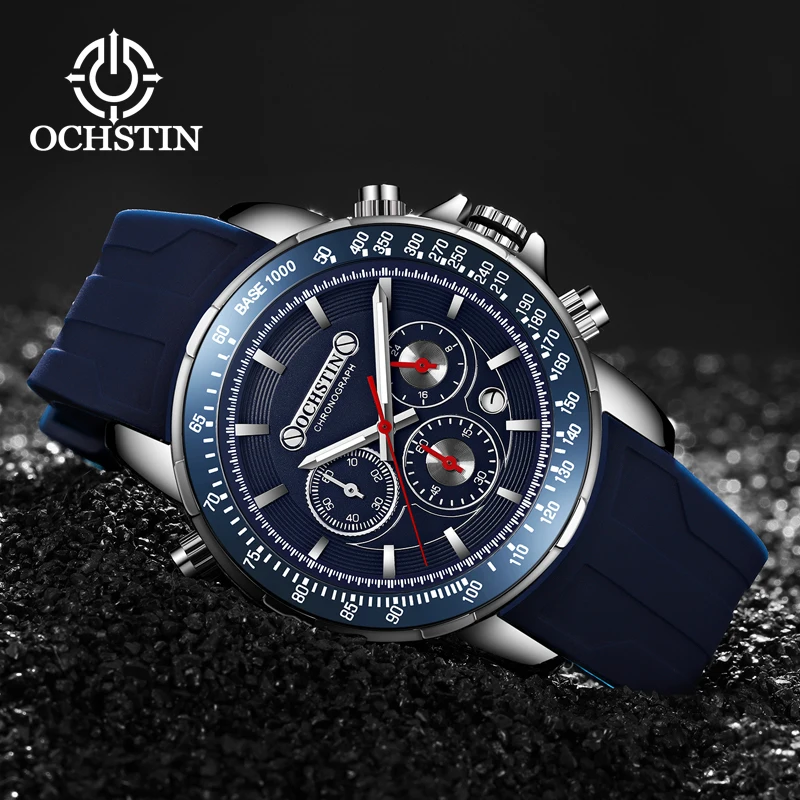 OCHSTI Hot 2024 Navigator Series Fashionable and Gorgeous Multi functional Quartz Movement Waterproof Watch Men's Quartz Watch