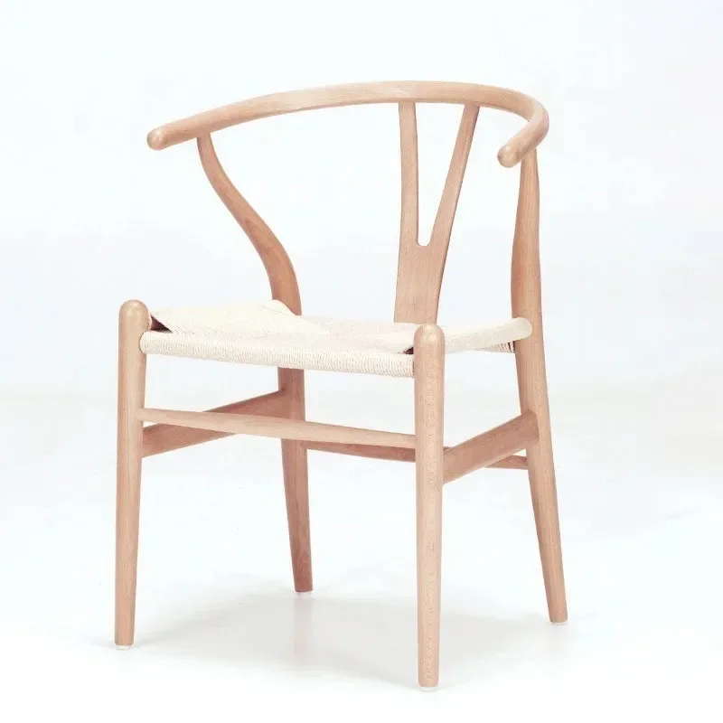 Solid Wood Nordic Dining Chair Living Room Y Moulding Wooden Dining Chairs Modern Restaurant Outdoor Armchair Home Furniture
