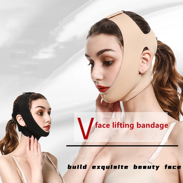 V Line Facial Slimming Strap Face Lift Up Belt Thin Neck Sleeping Face-Lift  Reduce Double Chin Bandage Face Shaper Skin Care Belt L