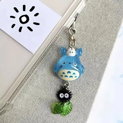 Charming Kawaii Blue Totoro Pendant: Handmade Woodland Anime Cat Cosplay Accessory Gift (Blue longmao)