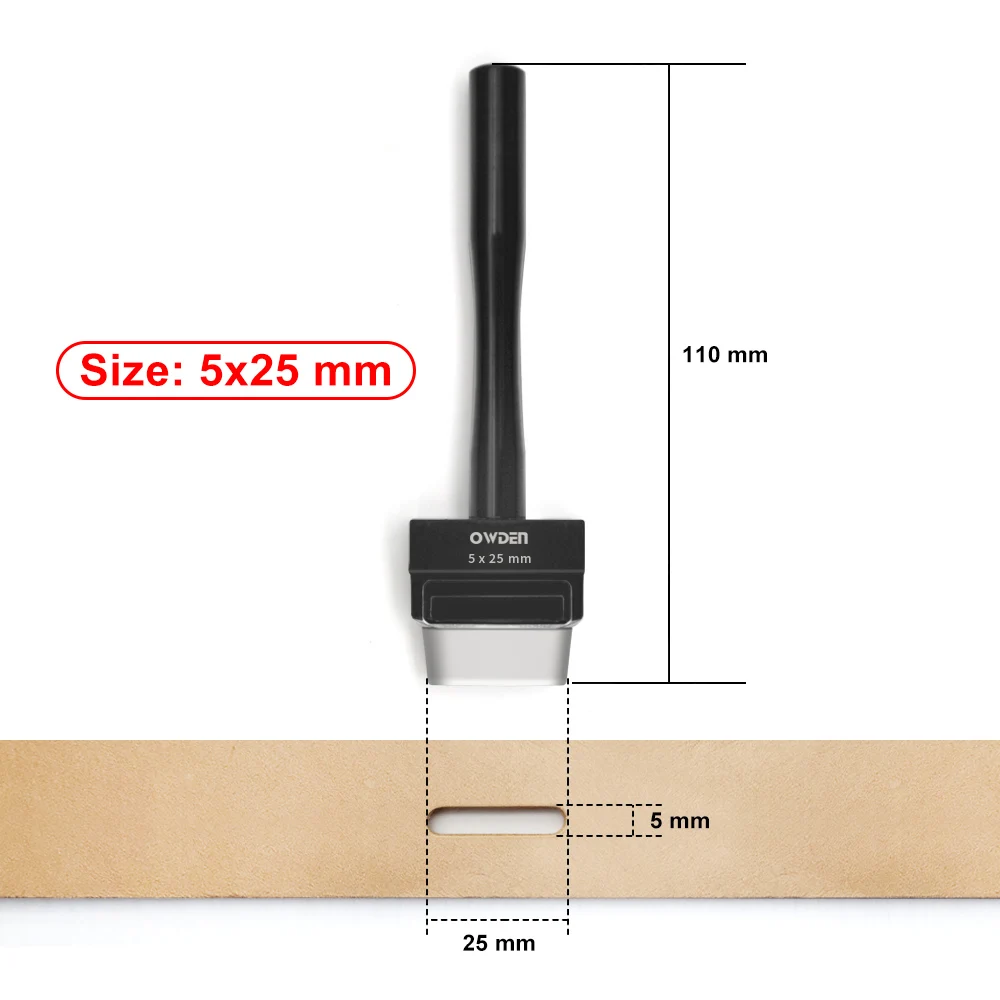 Leather Hole Punch Tool Oblong Punch Professional Grade 2mm Size For