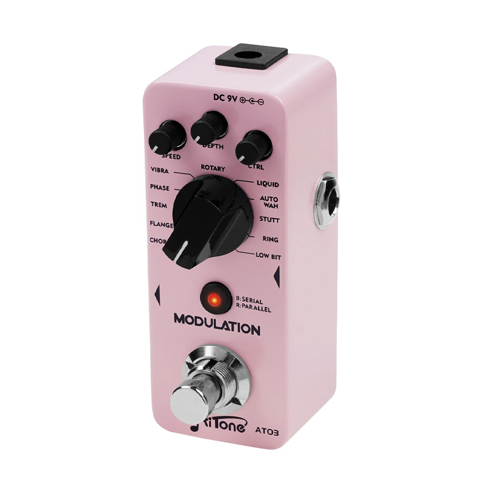 AITONE Series AT-03 Modulation Guitar Pedal 11 Mode Classic Modulation Effect Di