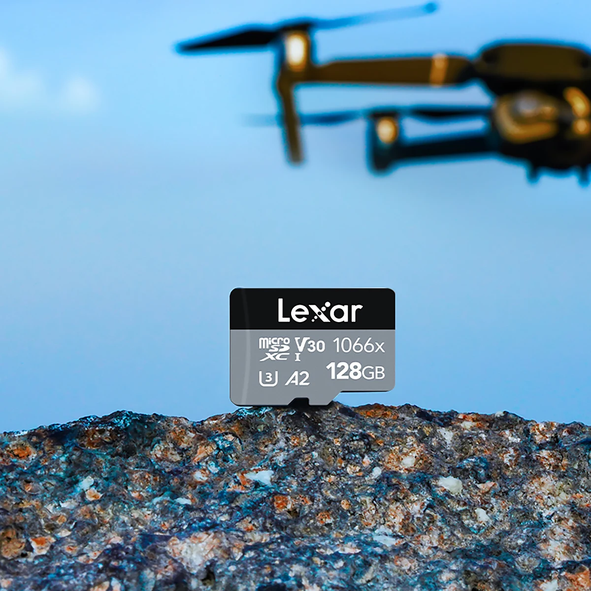 LexarLexar 휴대폰 카메라 드론용  메모리 카드, 마이크로 SD 플래시 TF 카드, A1 V30 1066X, 128GB