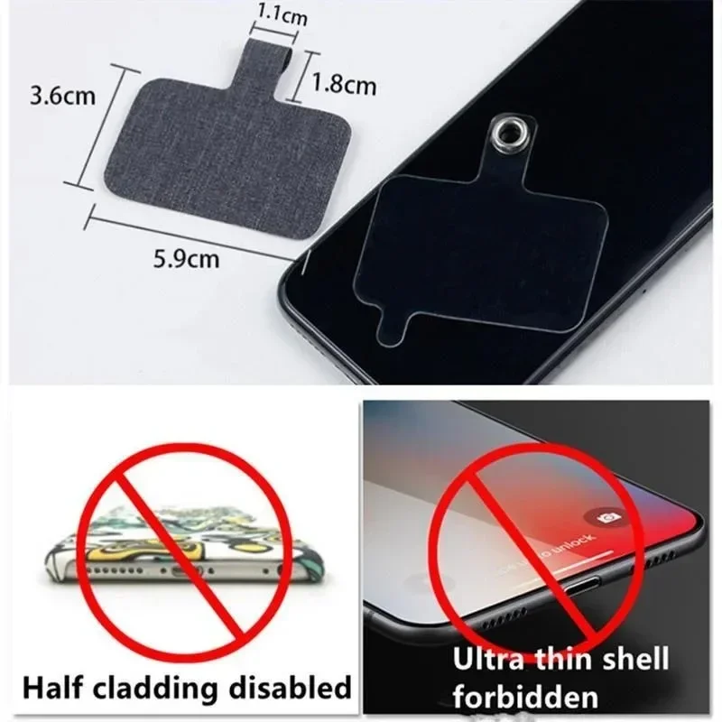 Universal Crossbody Patch Phone Lanyard Mobile Phone Strap Soft Rope for Cell Phone Hanging Cord