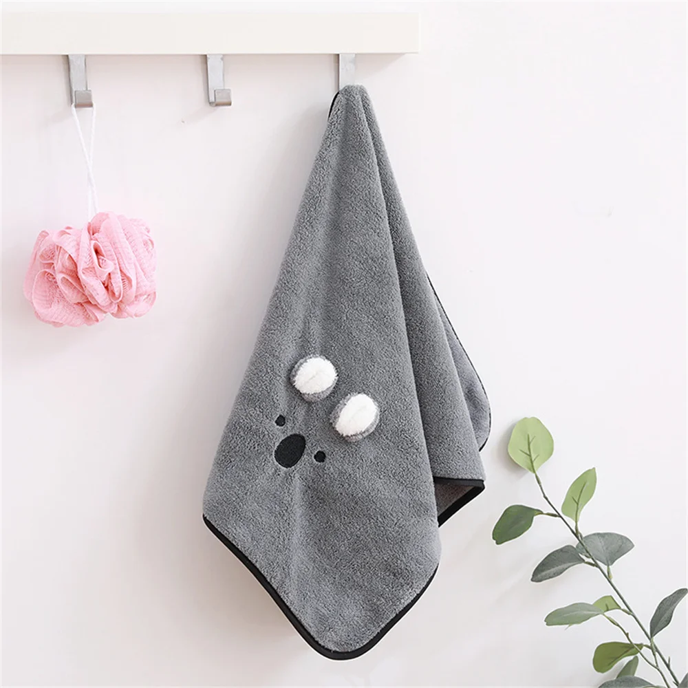 

Soft Towel Cartoon Embroidery Highly Absorbent Skin-friendly Hand Towel Towel Polychromatic Cute Embroidered Towel Cute Towel