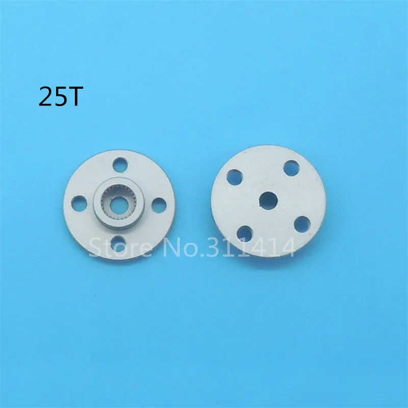 Braccio Servo Rotondo 25T In Alluminio Blu Per Futaba, ALIGN, DS5, DS6, BL7 - 1/5 Pezzi